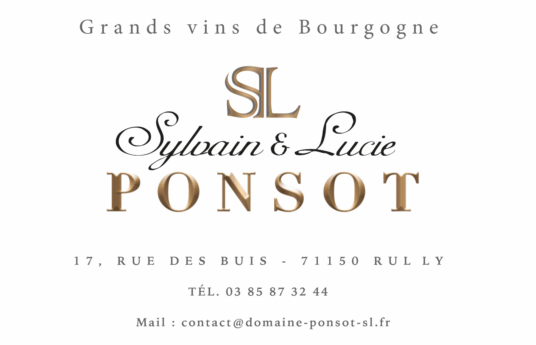 SYLVAIN ET LUCIE PONSOT